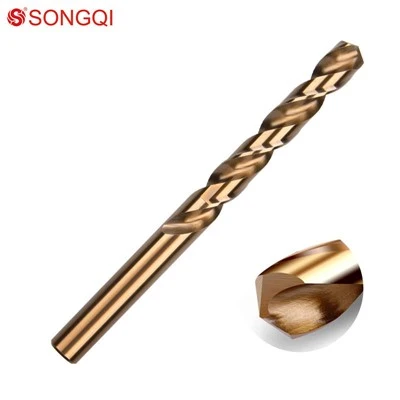 SONGQI Straight Shank M35 HSS Twist Drill Bit Untuk Keluli Tahan Karat